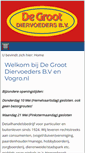 Mobile Screenshot of degrootdiervoeders.nl